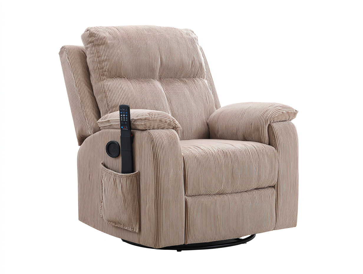 Sillones reclinables de tela 85 x 95 x 105 cm - color beige - diseño cómodo con respaldo ajustable