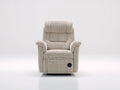 Sillones reclinables de tela corduroy 85x95x100 cm - beige - diseño moderno con función reclinable