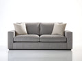 Sofás 2 plazas de tela 182 x 92 x 84 cm - Gris - Diseño moderno con brazos rectos