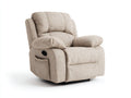 Sillones reclinables de tela 95 x 90 x 105 cm - Beige - Diseño acolchado con reclinación manual