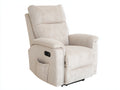 Sillones reclinables de tela 88 x 92 x 110 cm - Crema - Respaldo alto con control lateral
